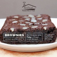 Jual brownies coklat bakar topping almond, chocochips, cheese Murah