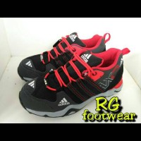 Grosir sepatu outdoor ax2 black grey red kets modern murah