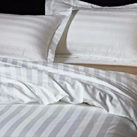 SEPRAI BERKUALITAS Bedcover Set Sprei Katun Dolby Motif Garis Uk 180 x