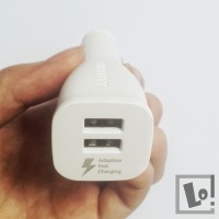 Jual Fast Charger Mobil 2 Port USB Samsung Galaxy Note 4 5 S6 S7 edge ORI Murah