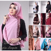 Jual Khimar Dubai Sequin Diamond Premium Hijab TERMURAH Murah