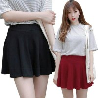 Jual Rok Mini Ngembang Pendek Ice Cream Flare Korea Wanita Import AllSize Murah