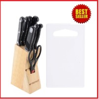 Jual Vicenza Pisau Set - 10 Buah - Stainless Steel - HITAM | Vicenza Pisau Murah