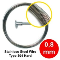Jual 10 Meter Kawat Stainless Steel Wire 304 0,8 mm Murah