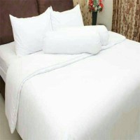Jual Sprei katun adem putih polos 160x200 Murah