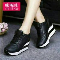 Jual SEPATU BOOT WARNA HITAM BOOTS SEKOLAH OLAHRAGA KETS WEDGES HEELS FLAT Murah
