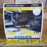 Lampu Philips Weather Vision H4 100/90 Watt - Lampu Mobil Kuning 2900K