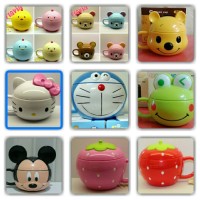 Jual Mug gelas karakter kartun unik lucu Murah