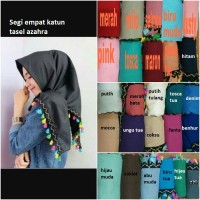 Jual Jilbab hijab segi empat tassel katun azzahra Umama Murah