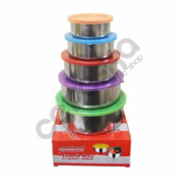 Rantang Stainless Susun 5 PROTCCT Fresh Box Tutup Warna