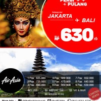 Jual Tiket Promo Fixed AirAsia Jakarta - Bali Murah