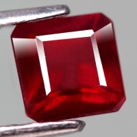 Jual 2.09CT SCISSOR CUT BLOOD RED NATURAL RUBY MADAGASCAR Murah