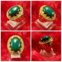 Jual Cincin Batu Akik Bacan Doko full Hijau Real Photo 100% Natural (BDK1) Murah