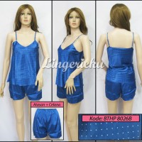 Jual Murah Baju Tidur Wanita Stelan Atasan & Celana Hot Pants