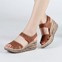 Jual SANDAL WEDGES ZR01 TAN Murah