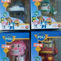 Jual MAINAN edukasi robocar poli transformer berubah robot mobil 1 set Murah