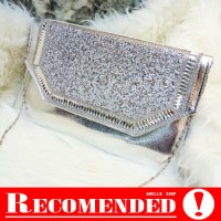 TAS WANITA SELEMPANG CLUTCH HERMES T595-3 KERJA PESTA BRANDED IMPORT