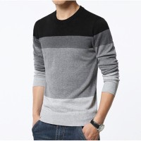 Jual Sweater Rajut O-Neck / Mens Casual Style / Striped Murah
