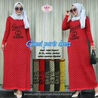gucci paris dress ori rajut import / supplier gamis