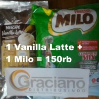 Jual Promo Paket Vanilla Latte + Milo Murah