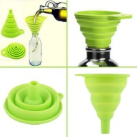 Jual Corong Lipat Mini serba guna Silikon Foldable Mini Funnel Portable Murah