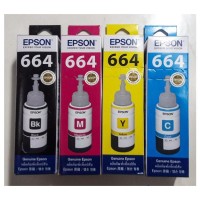 Jual Paket CMYK Tinta Original Epson L100 L200 L110 L210 L300 Refill Murah