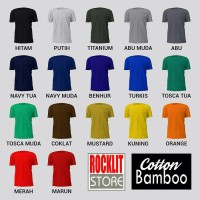 Jual KAOS POLOS KATUN BAMBU / COTTON BAMBOO Murah