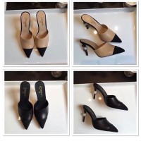 Sepatu hak tinggi flatshoes branded Chanel heels kw super mirror ori