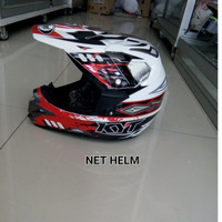 HELM KYT CROSS OVER BEYOND WHITE/RED