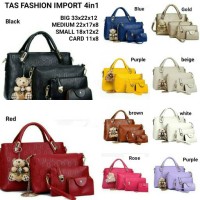 Jual Promo Akhir Tas import batam teddy 4in1 , paket 4 in 1 import Murah