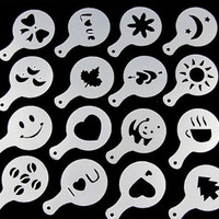 Jual Cetakan Latte cetakan kopi coffee printing cappuccino model 1set=16pcs Murah