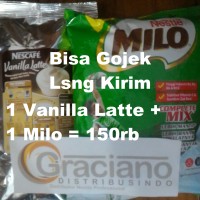 Jual Nescafe Vanilla Latte 640gr + Milo Complete Mix Profesional 960gr Murah