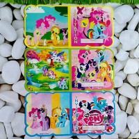 Jual Kartu Undangan Ultah Ulang Tahun Karakter LITTLE PONY + PLASTIK Murah Murah