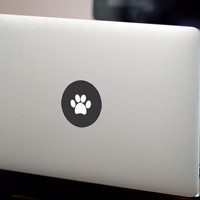 Jual Sticker Macbook Decal Macbook - Paw Print Logo Murah