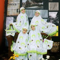 Mukena Katun anak dan dewasa green valley [harga per pcs]