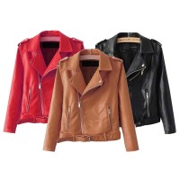 Jual Jaket Semi Kulit Sintetis Model Raisa Cewek/Wanita Bahan Viena Murah