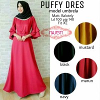 PUFFY DRESS REMAJA(busana wanita,hijab,muslimah,gamis,gaun,baju)