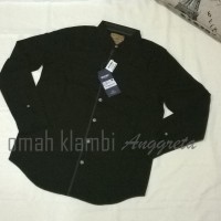kemeja Emba lengan panjang hitam