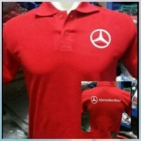 Jual kaos polo shirt,t shirt,polo tshirt mobil mercedes benz merah Murah