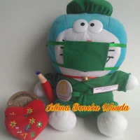Boneka wisuda doraemon | Souvenir wisuda