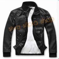 Jaket Semi Kulit Pria 90 % Menyerupai Kulit Asli Kw 1 BAHAN TEBAL.