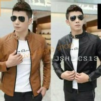 Jaket Semi Kulit Pria 90 % Menyerupai Kulit Asli Kw 1 BAHAN TEBAL,