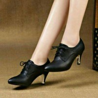 Jual AJ10 HITAM SEPATU SANDAL WEDGES BOOT HEEL FLATSHOES KETS SNEAKERS Murah