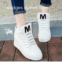 Jual Sneakers Wedges M Fashion Putih Murah