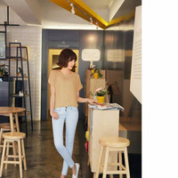 Jual Basic Chiffon Blouse Tee Murah