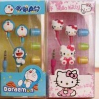 Jual EARPHONE KARAKTER DORAEMON HELLO KITTY Murah