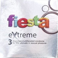 Jual kondom fiesta extreme isi 3 buah kontrasepsi kb kesehatan pria wanita Murah