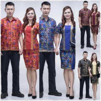 Batik couple 142 PD Sarimbit setelan kutu baru kebaya seragam keluarga