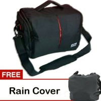 Jual kode T tas kamera universal selempang dslr eos canon free rain cover Murah