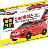 Jual Miniatur Korea mirip Tomica Hyundai New Santa Fe merah bisa jadi robot Murah